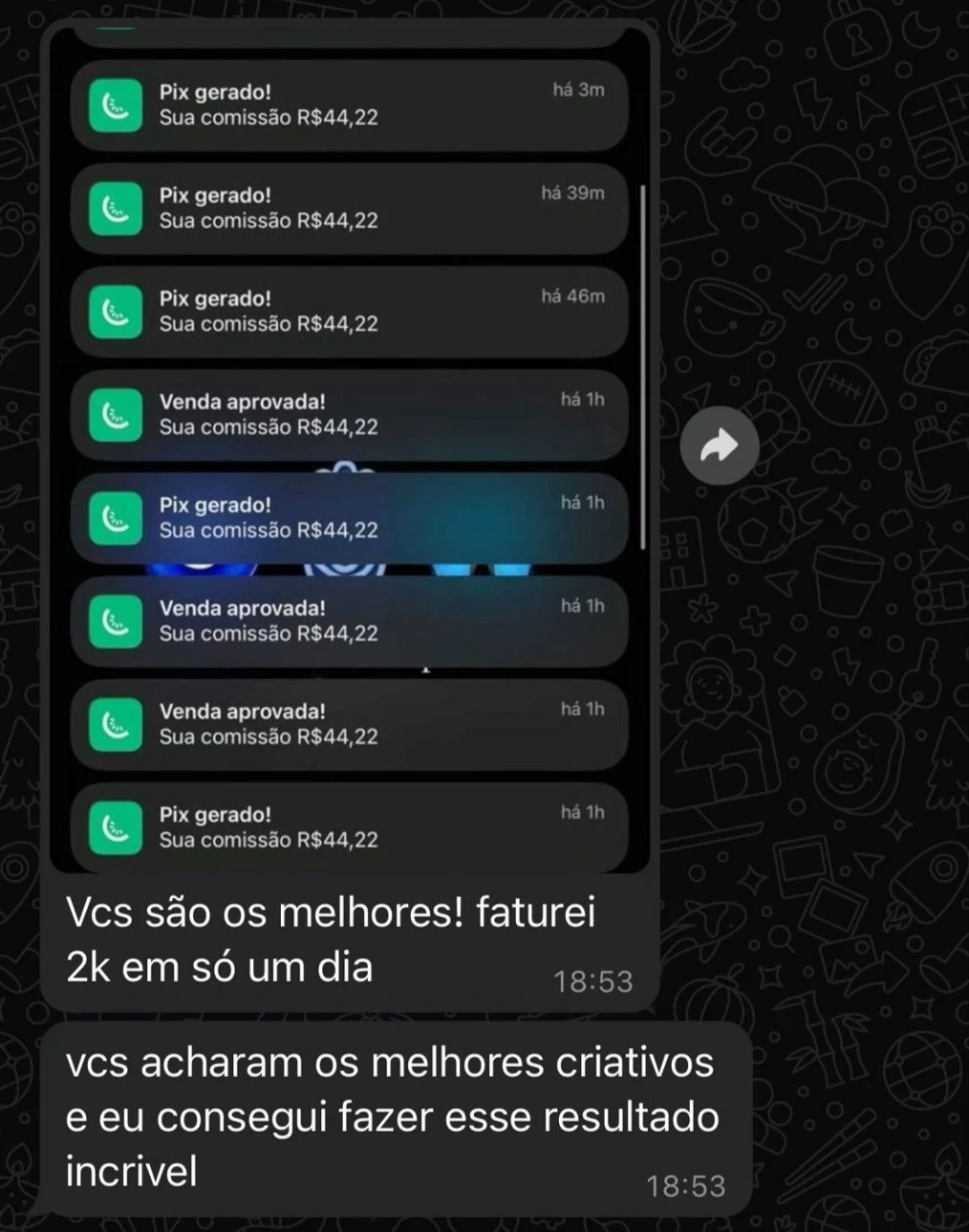 Print real do feedback da empresa BALY BLOX